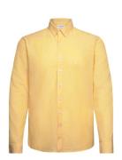 Linen/Cotton Shirt L/S Lindbergh Yellow