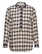 Shirt In Houndstooth Mix Print Coster Copenhagen Black