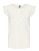 Cuasmine Ss Blouse Culture White