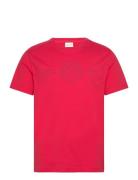 Logo Ss T-Shirt GANT Red