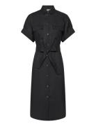 Sahara Linen Shirt Dress Balmuir Black