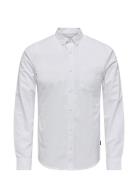 Onsremy Ls Reg Wash Oxford Shirt ONLY & SONS White
