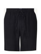 Casual Linen Shorts Lexington Clothing Black