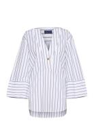 Relaxed Popover Striped Shirt GANT White