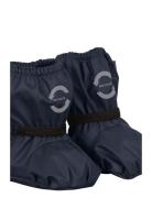 Pu Rain Footies W. Fleece Recycled Mikk-line Blue