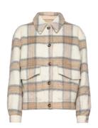 Brushed Wool Overshirt WOOLRICH Cream