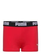 Puma Swim Boys Logo Trunks 1P Puma Swim Red