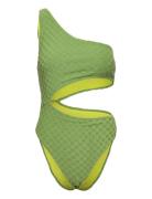 Terry Asym Cut Out 1 Pc Speedo Green