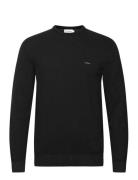 Cotton Silk Blend Cn Sweater Calvin Klein Black
