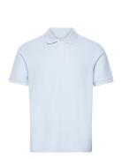 100% Cotton Pique Polo Shirt Mango Blue