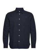 Regular Linen Look Shirt Gots/Vegan Knowledge Cotton Apparel Navy