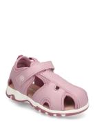 Baby Sandals W. Velcro Strap Color Kids Pink