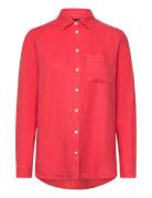 Isa Linen Shirt Lexington Clothing Red