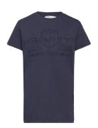 Tonal As Ss T-Shirt GANT Navy