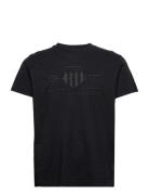 Reg Tonal Shield Ss T-Shirt GANT Black