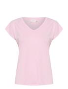 Kalise T-Shirt Kaffe Pink