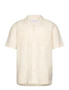 Seersucker Shirt S/S Lindbergh Cream