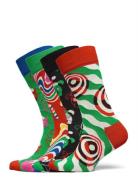 4-Pack Psychedelic Candy Cane Socks Gift Set Happy Socks Patterned