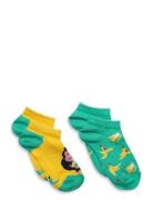 2-Pack Kids Monkey & Banana Low Socks Happy Socks Patterned