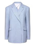 Classic Linen Blazer House Of Dagmar Blue