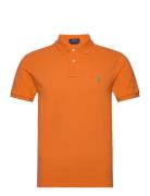 Slim Fit Mesh Polo Shirt Polo Ralph Lauren Orange