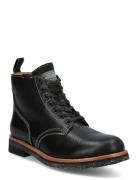 Tumbled Leather Boot Polo Ralph Lauren Black