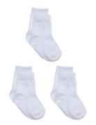 3-Pack Cotton Socks Melton White