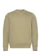 Tommy Logo Tipped Crewneck Tommy Hilfiger Green