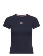 Tjw Slim Badge Rib Tee Tommy Jeans Navy