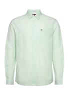 Tjm Reg Linen Blend Shirt Tommy Jeans Green