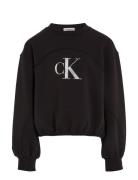 Iridescent Ck Logo Cn Sweatshirt Calvin Klein Black