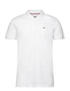 Tjm Slim Placket Polo Ext Tommy Jeans White