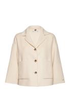 Light Df Wool Blend Cardi Jacket Tommy Hilfiger Cream