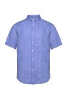 Pigment Dyed Linen Rf Shirt S/S Tommy Hilfiger Blue