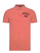 Applique Classic Fit Polo Superdry Pink