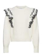 Sweater Flounce At Shoulder Lindex Cream