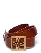 Iconic Thin Leather Belt Malina Brown