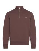 Half Zip Sweatshirt Fred Perry Brown