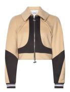 Cropped Bomber Jacket Cannari Concept Brown