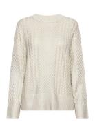 Lune Cable Knitted Metallic Sweater Malina Silver