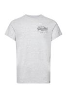 Classic Vl Heritage Chest Tee Superdry Grey