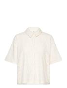 Objfeodora 2/4 Sleeve Shirt Div Object Cream