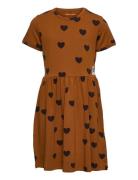 Basic Hearts Ss Dress Tencel™ Mini Rodini Orange