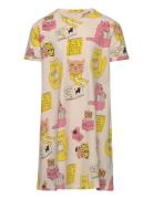 Cats Aop Ss Dress Mini Rodini Patterned