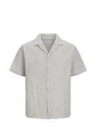 Jjaydan Seersucker Resort Shirt Ss Jack & J S White