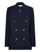 Crepe Db Blazer Michael Kors Blue