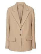 Helin - Crumpled Jacket Rabens Sal R Beige