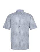 Comfort Printed Shirt Tom Tailor Blue