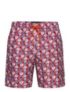 Floral Print Resort Swim Shorts Lyle & Scott Red