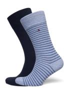 Th Men Small Stripe Sock 2P Tommy Hilfiger Blue